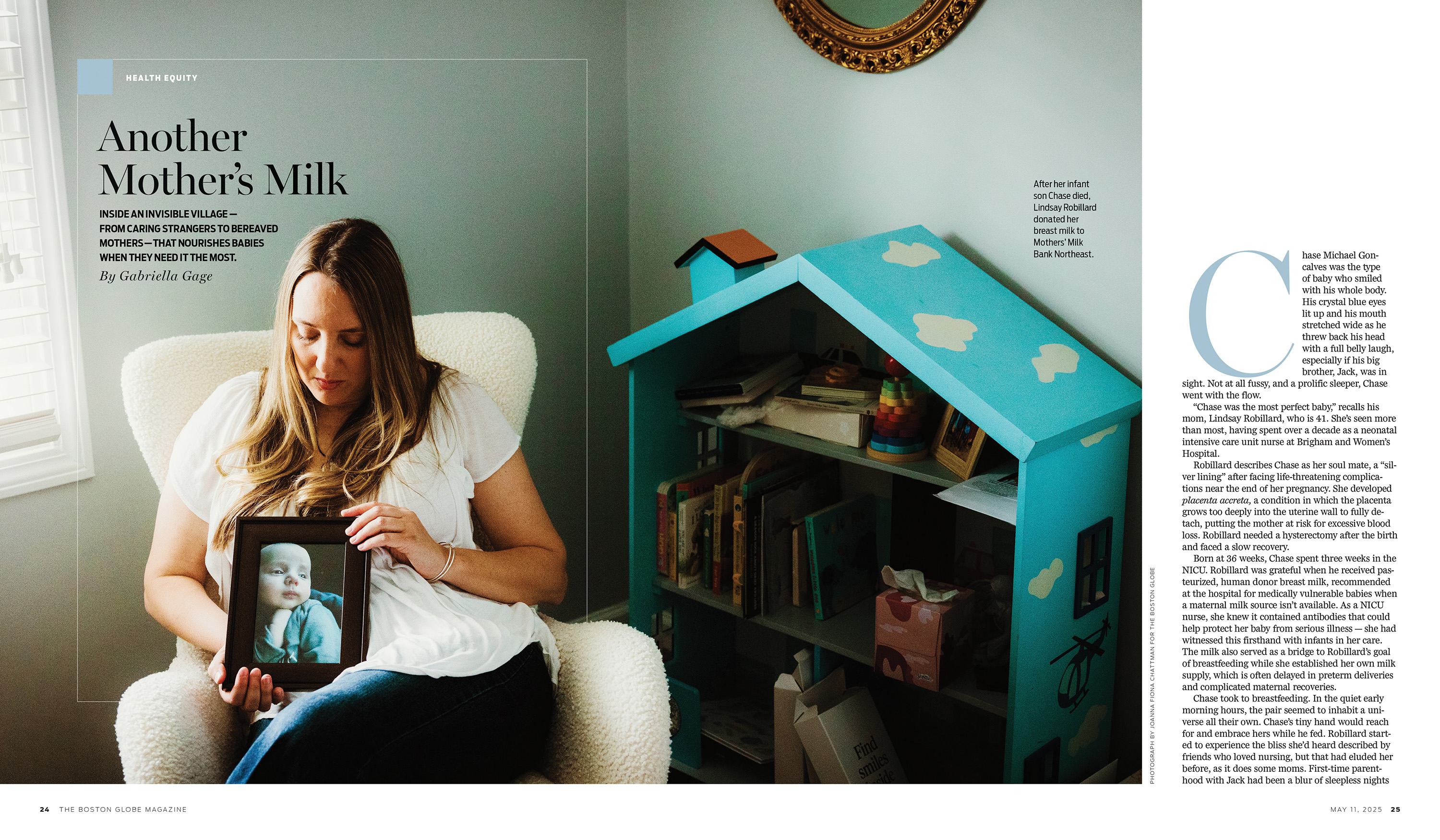 Feature spread designed for The Boston Globe Magazine.